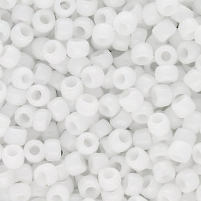 Rocailles-Perlen Toho 8/0 – Opaque White - PerlineBeads