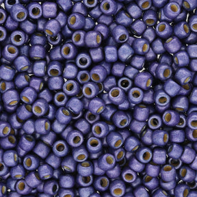 Rocailles-Perlen Toho 8/0 – PermaFinish - Frosted Metallic Polaris - PerlineBeads