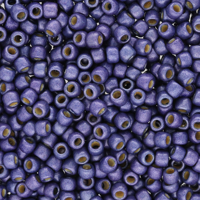 Rocailles-Perlen Toho 8/0 – PermaFinish - Frosted Metallic Polaris - PerlineBeads