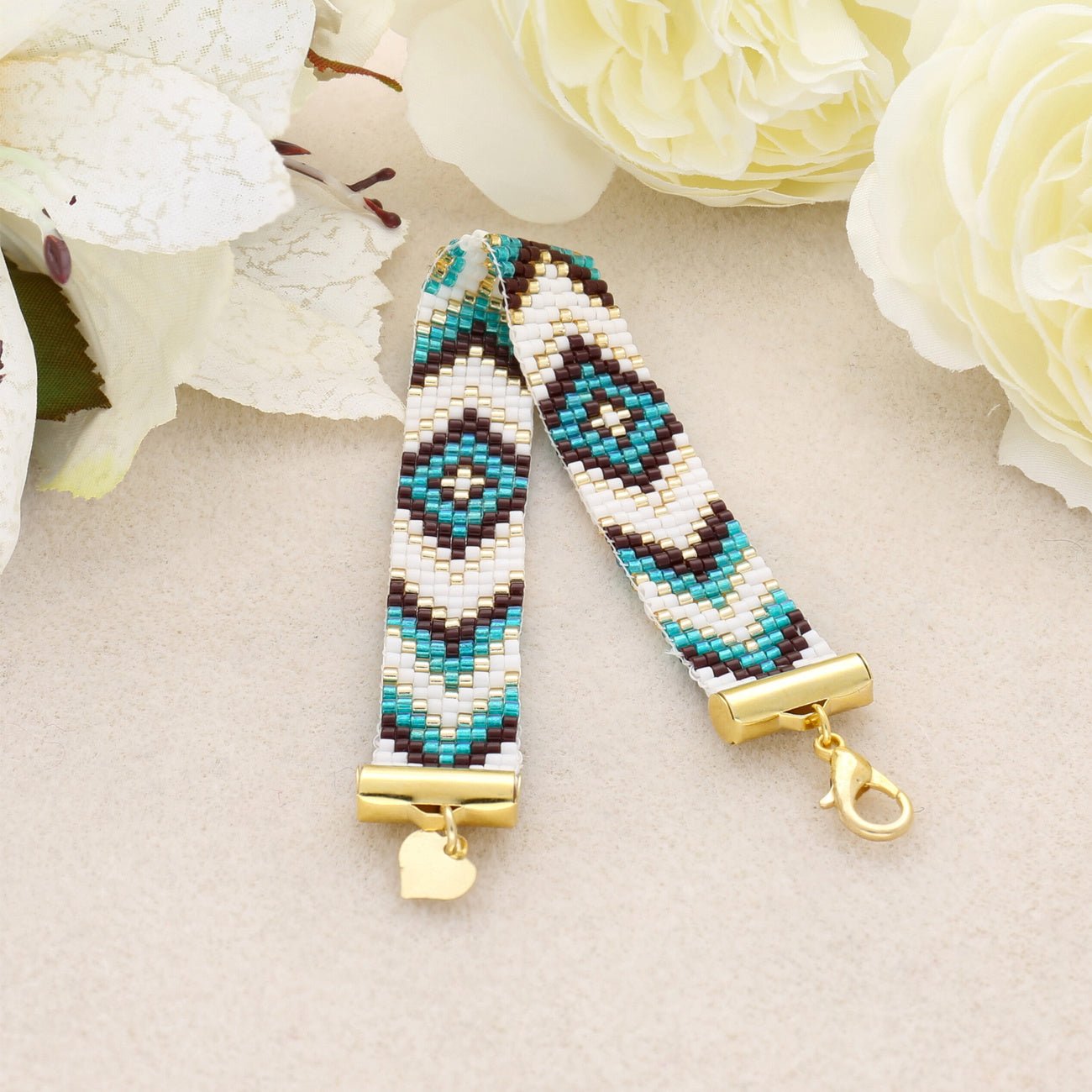 Röhrenförmiger Verschluss «Slide on» 13,5 mm – Farbe Gold - PerlineBeads