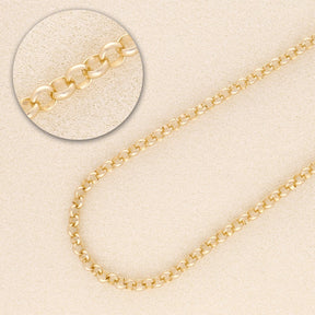 Rolo Aluminiumkette 6 x 2 mm - Farbe Gold - PerlineBeads
