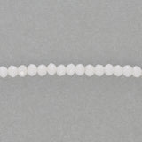Rondellen aus facettiertem Glas 2,5x2 mm - White - PerlineBeads