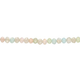 Rondellen aus facettiertem Glas 3x2,5 mm - Light Green AB Mix - PerlineBeads