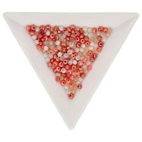 Rondellen aus facettiertem Glas 3x2,5 mm - Salmon AB - PerlineBeads