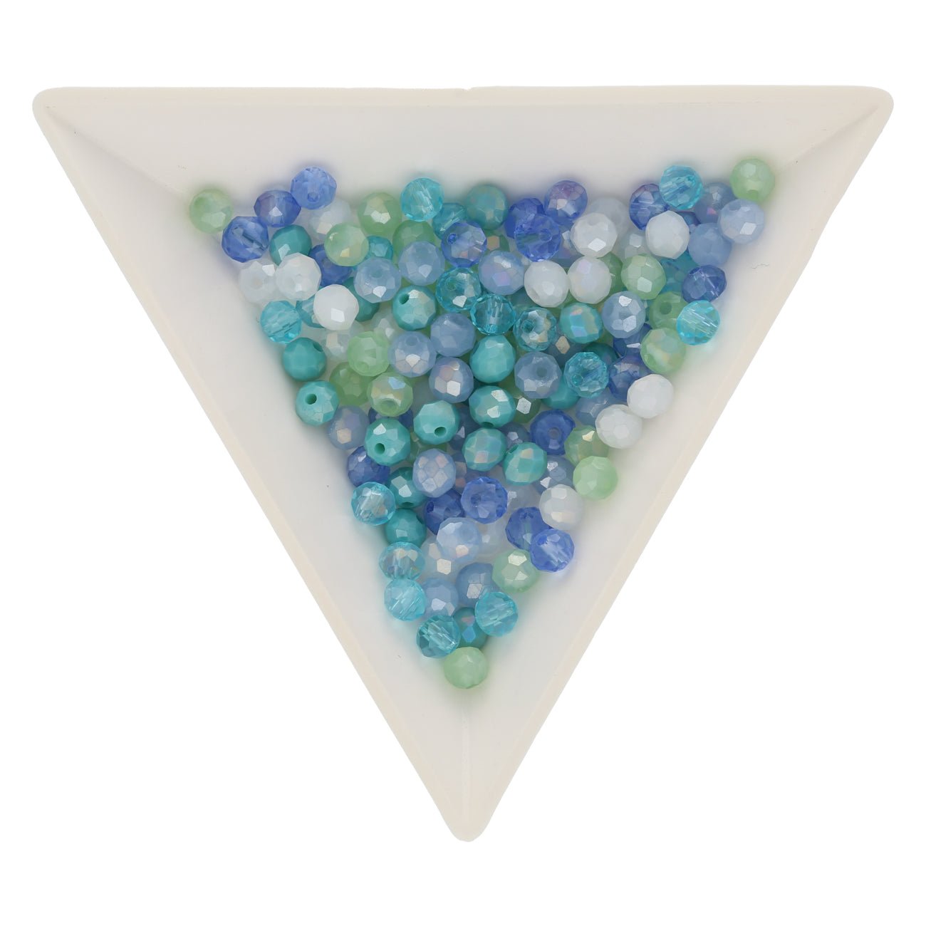 Lot de 10 fils de perles de verre rondes en cristal de 4 mm, à micro Lot de 10 fils de perles de verre rondes en cristal de 4 mm, à micro
