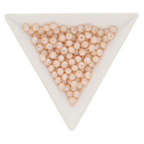 Rondellen aus facettiertem Glas 4x3 mm - PeachPuff - PerlineBeads