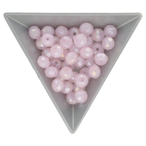 Rondellen aus facettiertem Glas 8x6 mm - Thistle - PerlineBeads