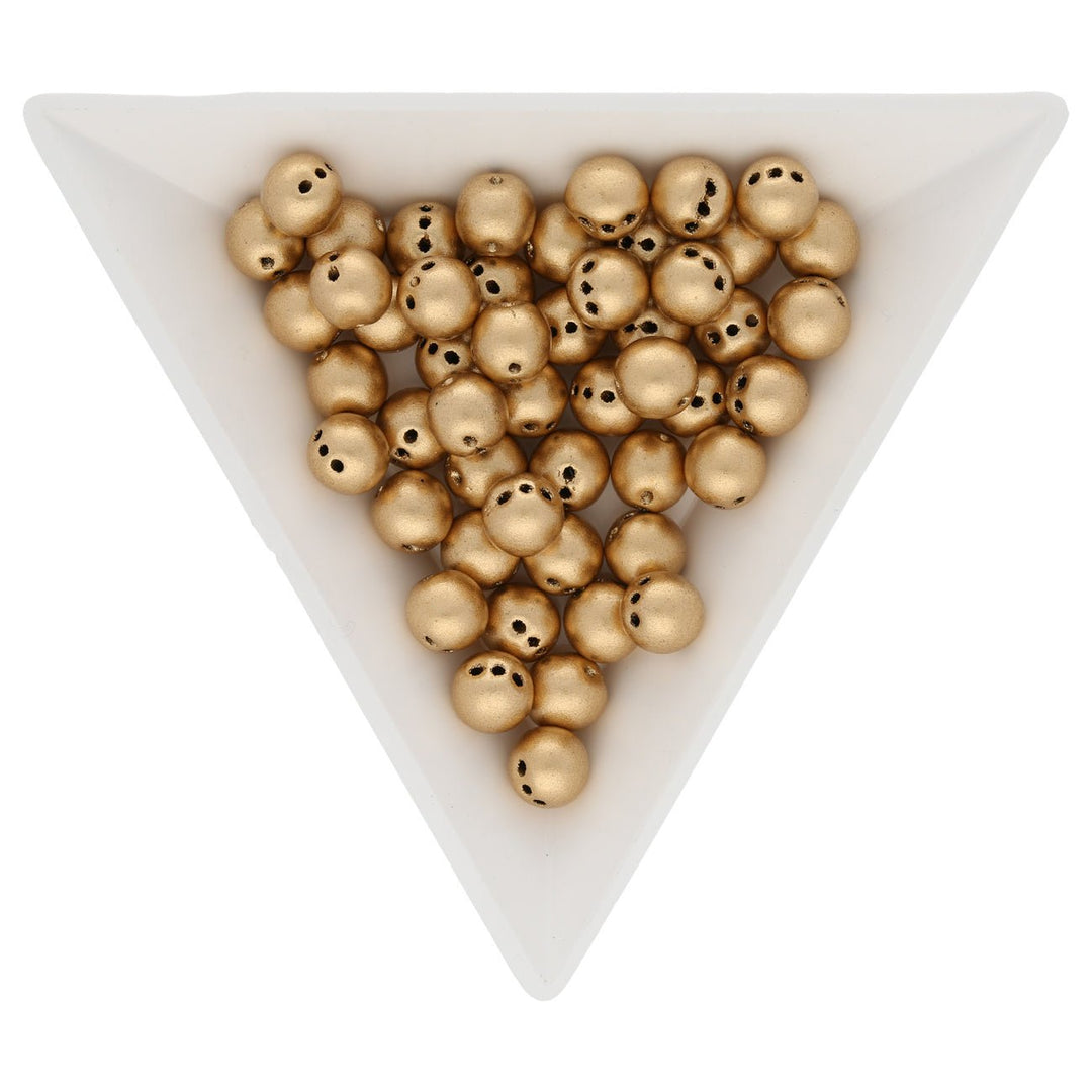 RounTrio 6 mm - Aztec Gold - PerlineBeads