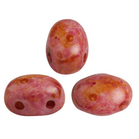 Samos® par Puca® - Opaque Rose Spotted - PerlineBeads
