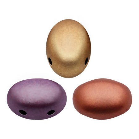 Samos® par Puca® - Yellow Gold Metallic Iris - PerlineBeads