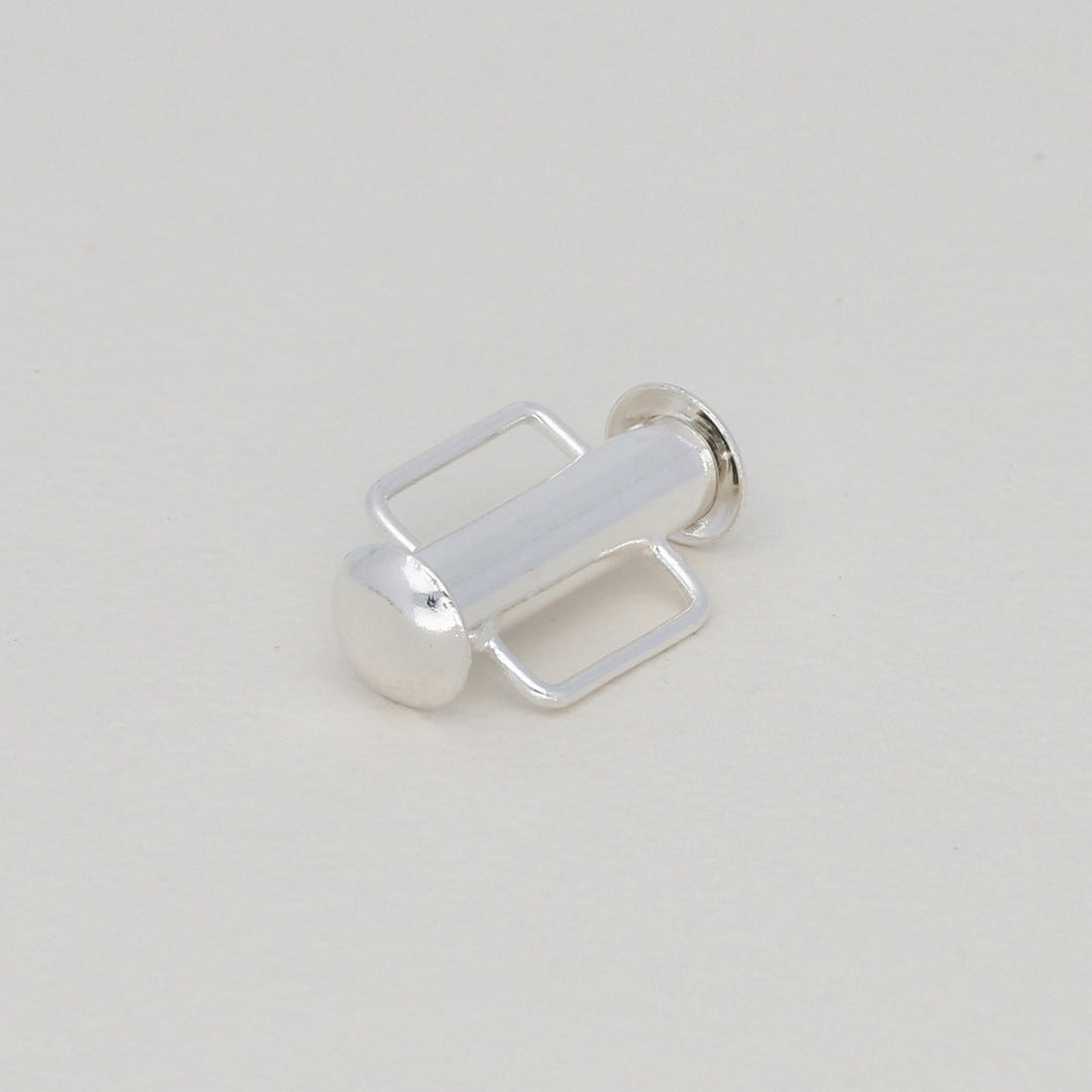 Schiebeverschluss für Webbänder 16,5 mm - versilbert - PerlineBeads