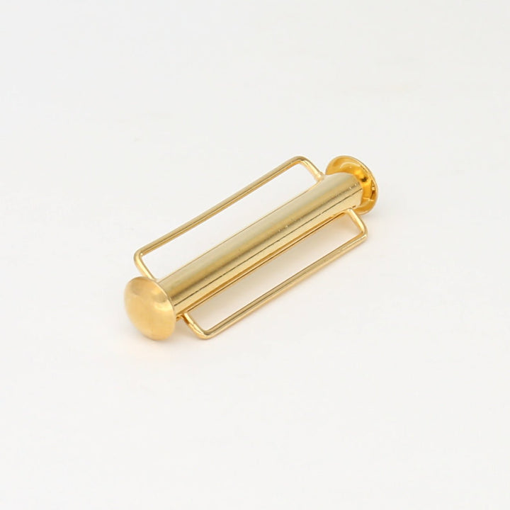 Schiebeverschluss für Webbänder 31,5 mm - vergoldet - PerlineBeads
