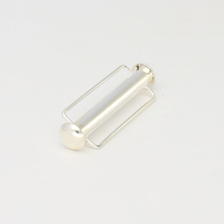 Schiebeverschluss für Webbänder 31,5 mm - versilbert - PerlineBeads