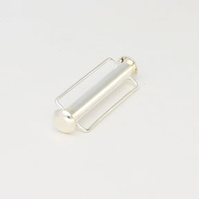 Schiebeverschluss für Webbänder 31,5 mm - versilbert - PerlineBeads