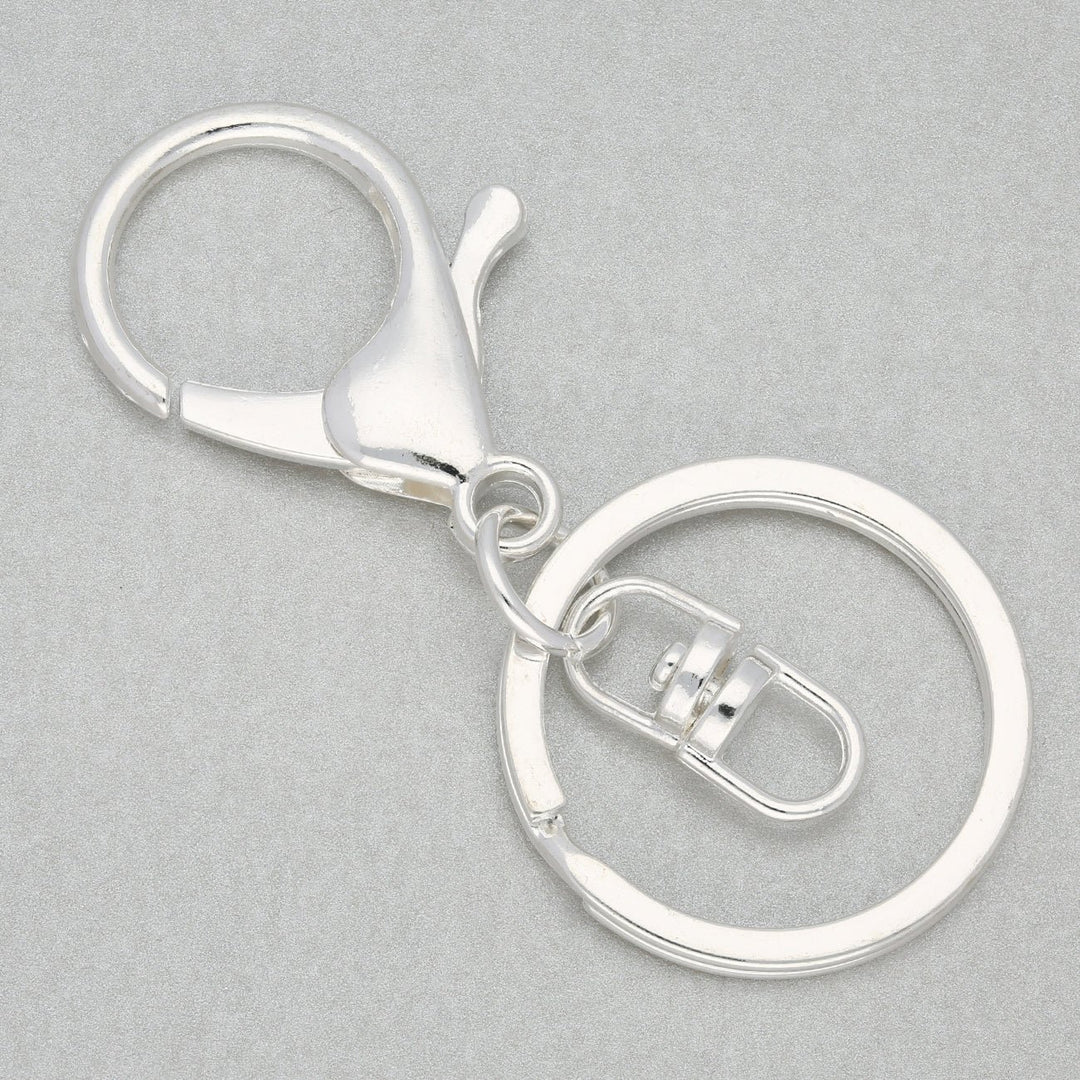 Schlüsselanhänger zum Dekorieren – Farbe Silber - PerlineBeads