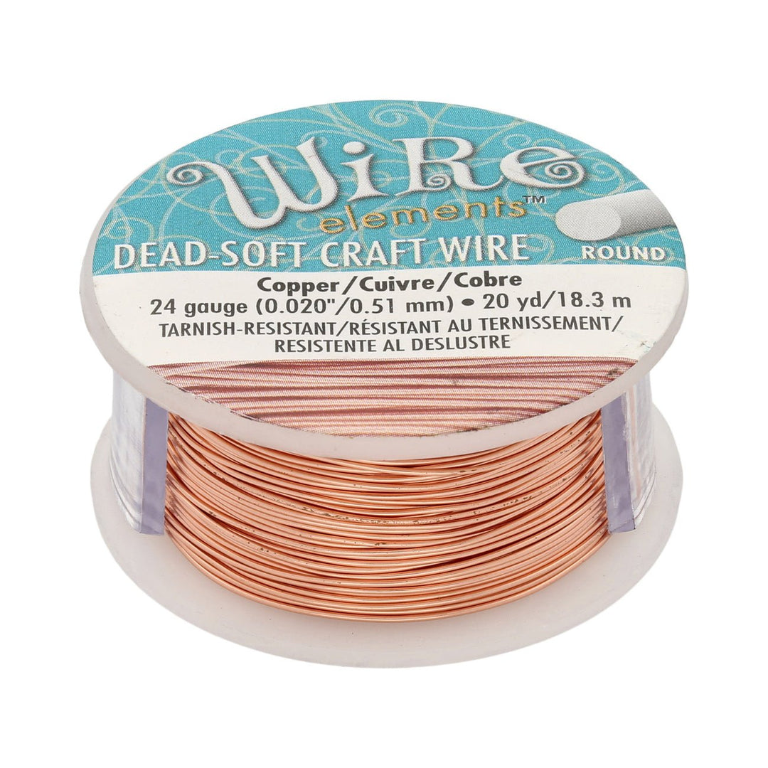 Schmuckdraht: Wire Elements – 24 Gauge – Copper Tarnish Resistant - PerlineBeads