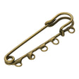 Schmucknadel / Brosche Bronzefarben - PerlineBeads
