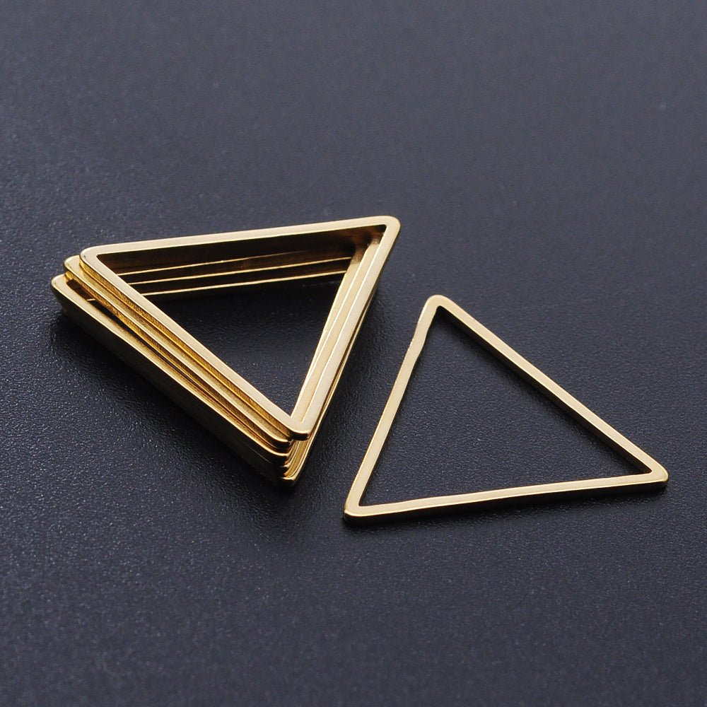Schmuckverbinder Dreieckig 20x23 mm – Farbe Gold - PerlineBeads