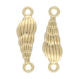 Schmuckverbinder "Muschel" – Farbe Gold - PerlineBeads