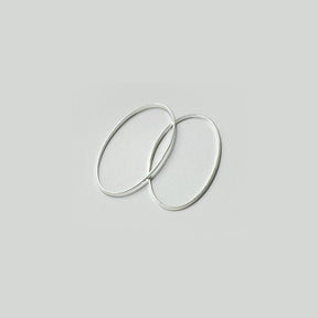 Schmuckverbinder Oval, 30 x 16 mm – Silber - PerlineBeads