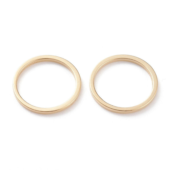 Schmuckverbinder Ringform, Ø 15 mm - Gold - PerlineBeads