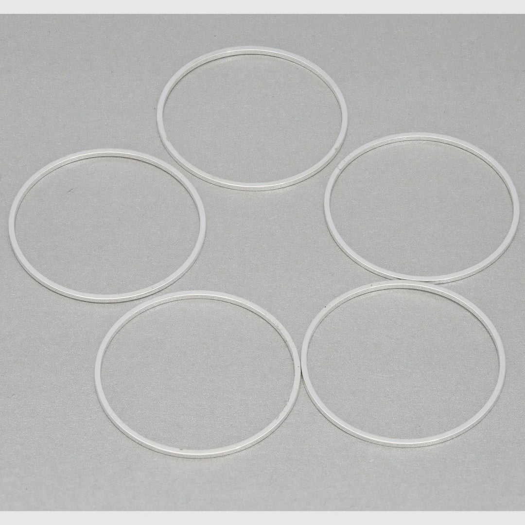 Schmuckverbinder Ringform, Ø 30 mm - Silber - PerlineBeads