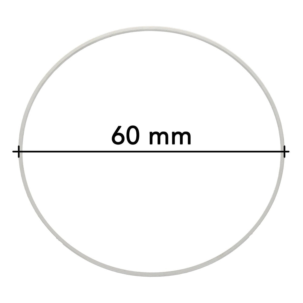 Schmuckverbinder Ringform, Ø 60 mm - PerlineBeads