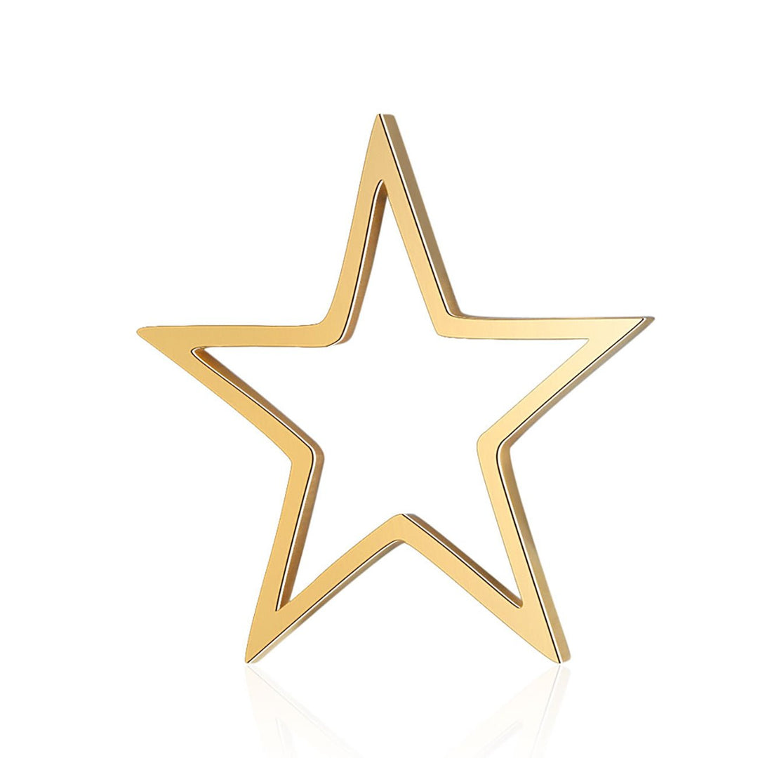 Schmuckverbinder Stern-Form - Edelstahl – Farbe Gold - PerlineBeads