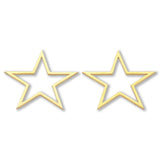 Schmuckverbinder Stern-Form - Edelstahl – Farbe Gold - PerlineBeads