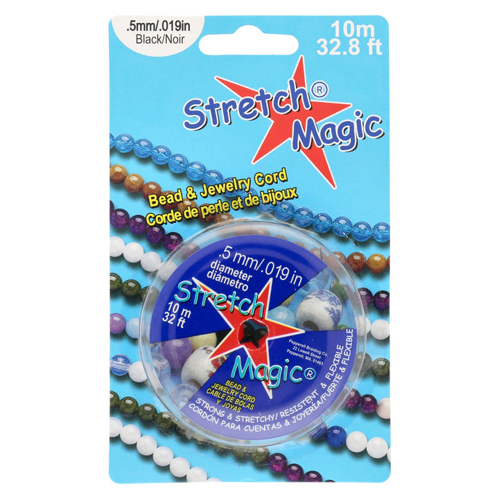 Stretch Magic 0.5 mm - Schwarz - PerlineBeads