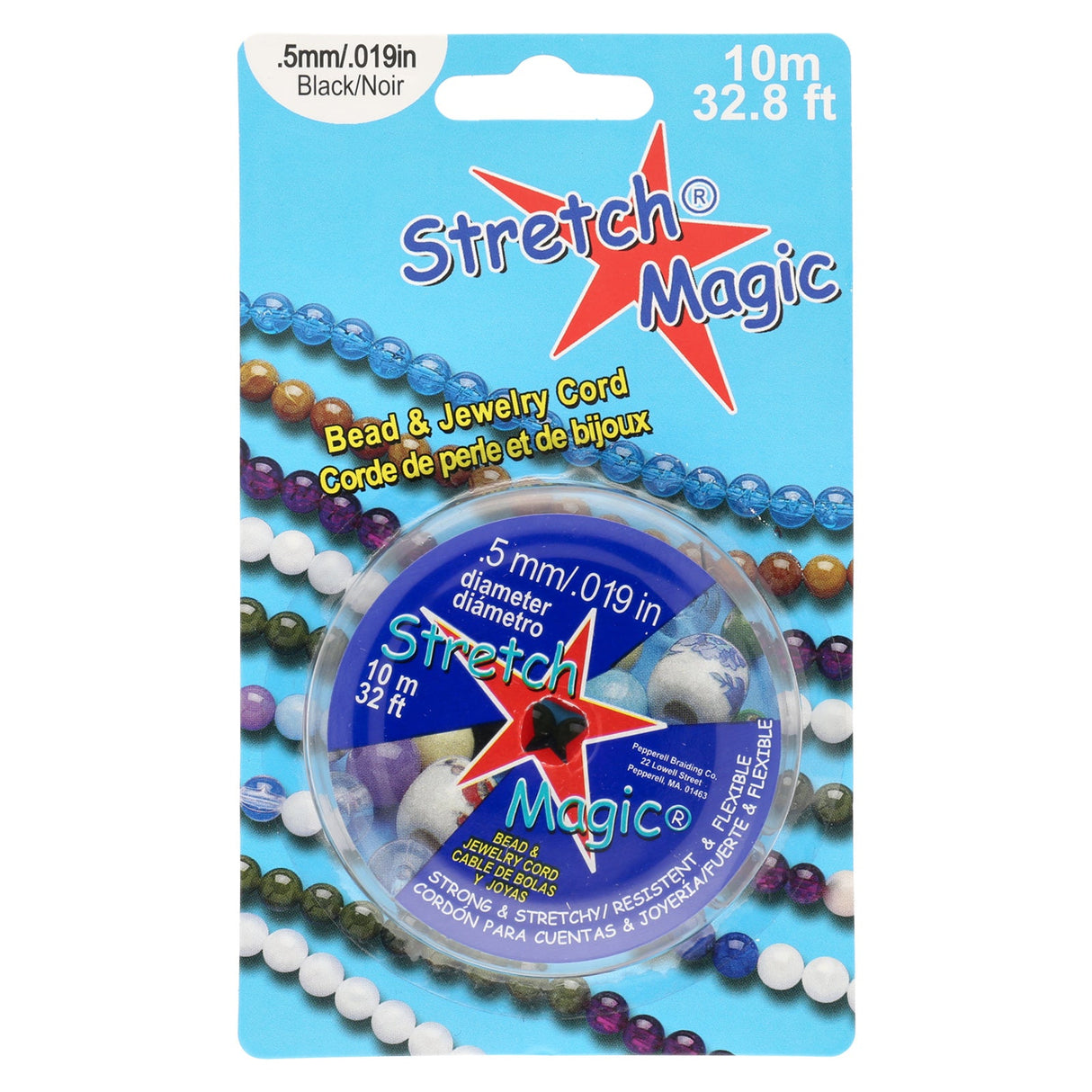 Stretch Magic 0.5 mm - Schwarz - PerlineBeads