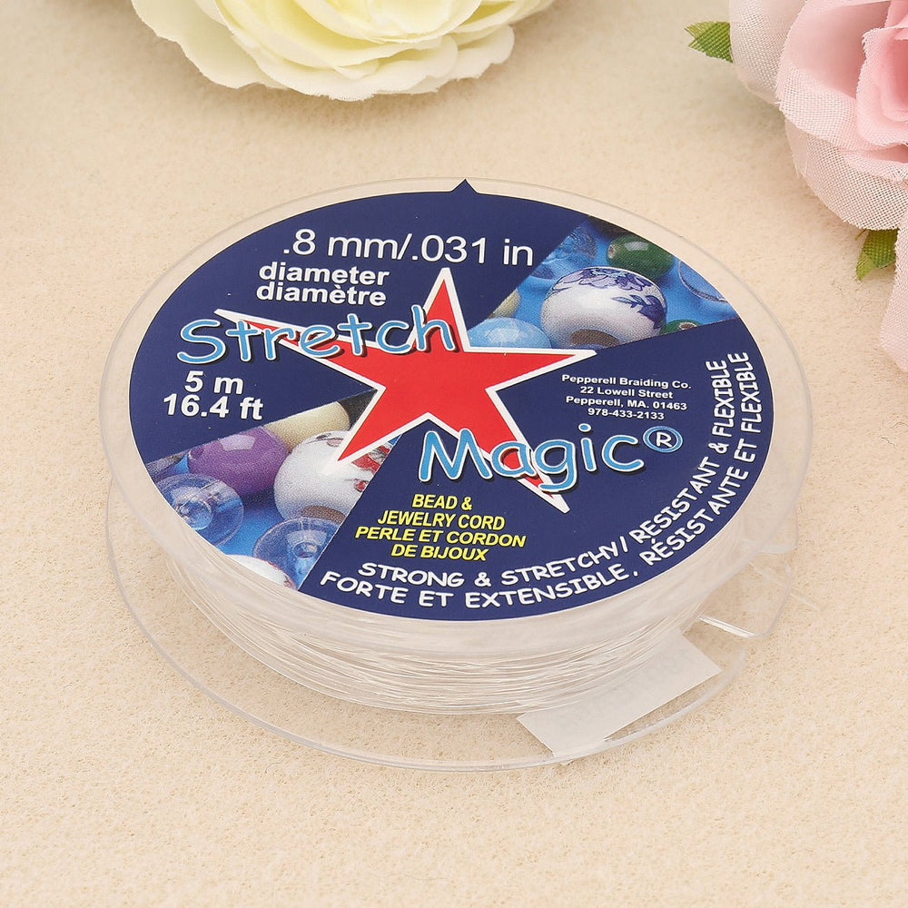 Stretch Magic 0.8 mm - Klar - PerlineBeads