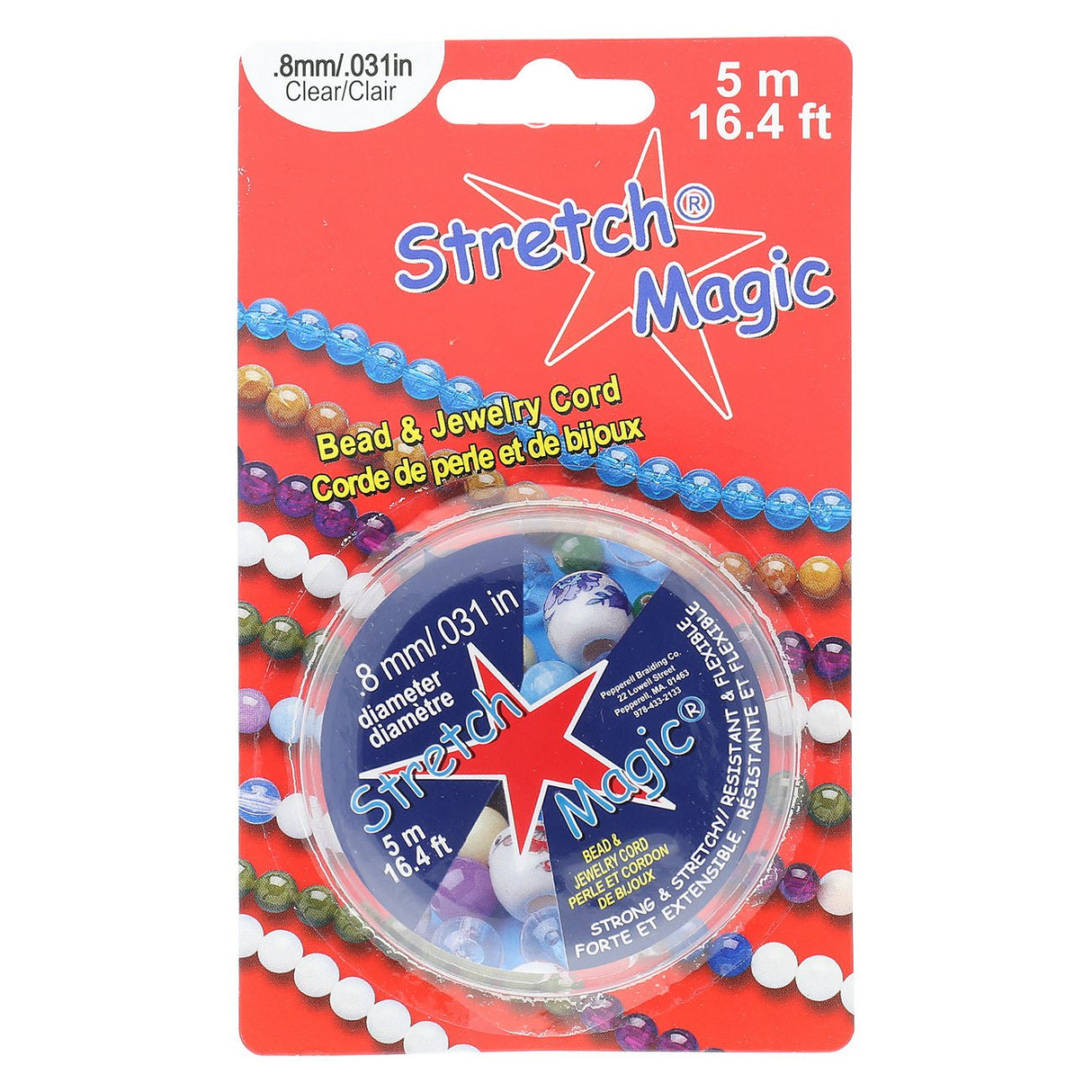 Stretch Magic 0.8 mm - Klar - PerlineBeads