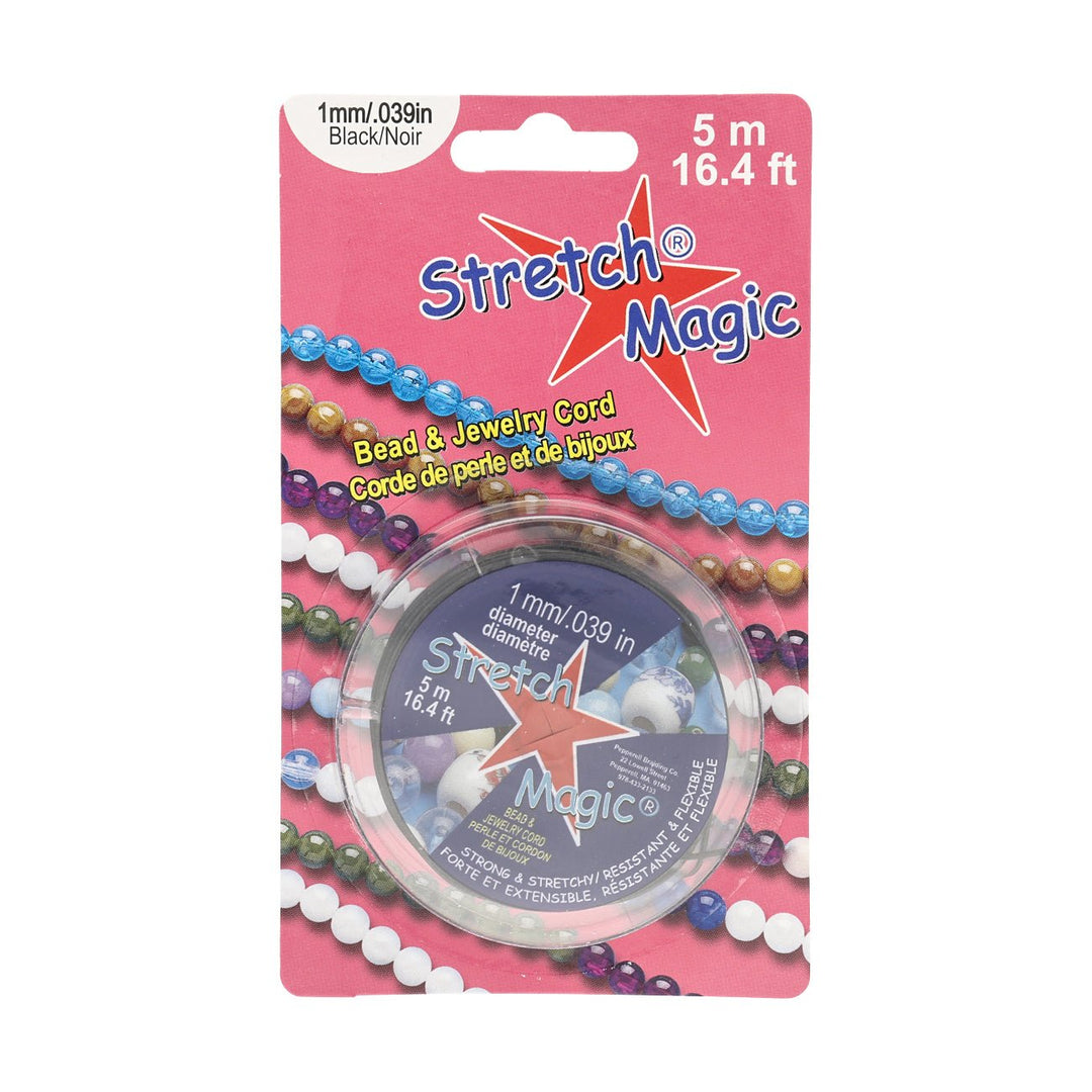 Stretch Magic 1 mm - schwarz - PerlineBeads