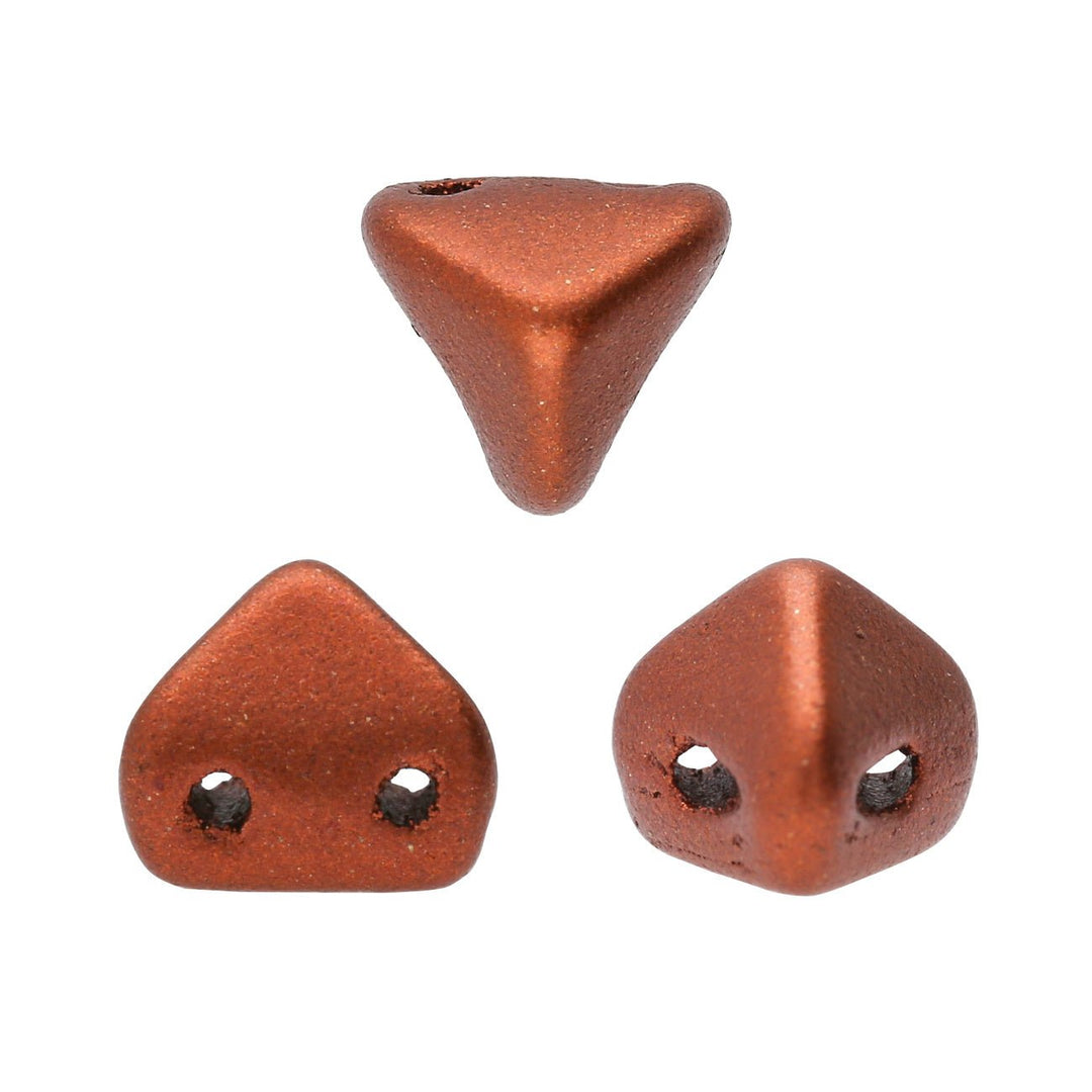 Super-Khéops® par Puca® - Bronze Red Mat - PerlineBeads