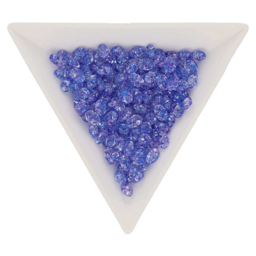 SuperDuo 2,5 x 5 mm- Confetti Splash - Indigo - PerlineBeads