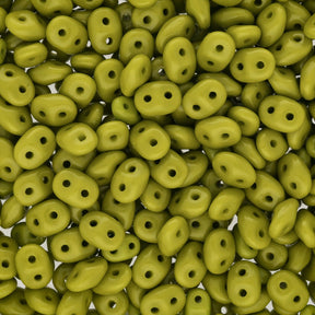SuperDuo 2,5 x 5 mm - Opaque Olivine - PerlineBeads