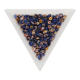 SuperDuo 2,5 x 5 mm- Sapphire Capri Gold - PerlineBeads