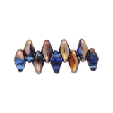 SuperDuo 2,5 x 5 mm- Sapphire Capri Gold - PerlineBeads