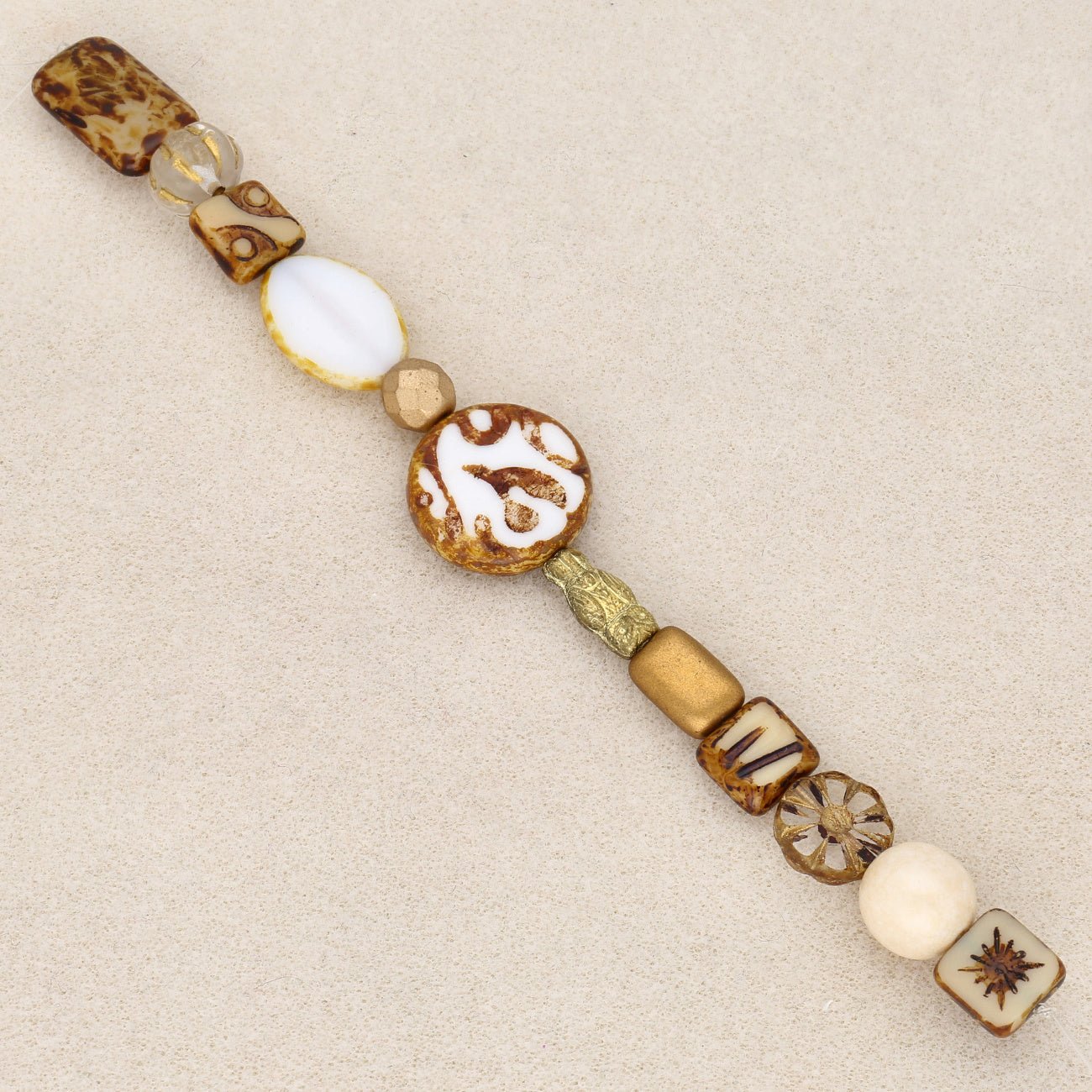 "Table Cut Mix" Perlen - Natural (assorted) - PerlineBeads