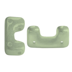Télos® par Puca® - Opaque Light Green Ceramic Look - PerlineBeads