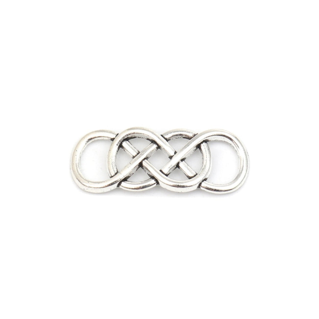 Verbindungselement “Infinity” 33 x 13 mm - Silber antik - PerlineBeads