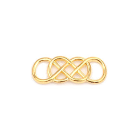 Verbindungselement “Infinity” 33 x 13 mm - vergoldet - PerlineBeads