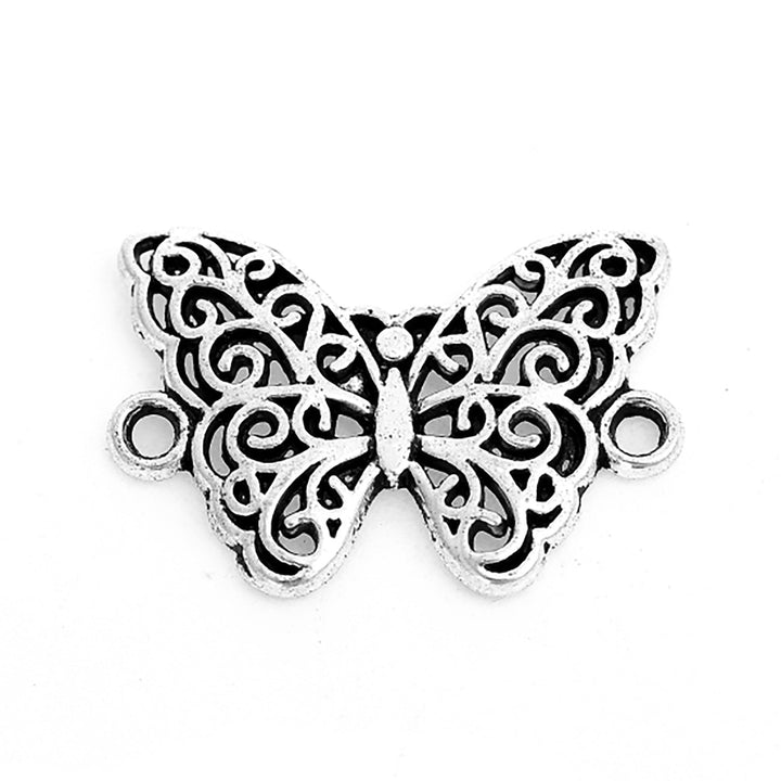 Verbindungselement “Schmetterling” 20 x 14 mm - Silber antik - PerlineBeads