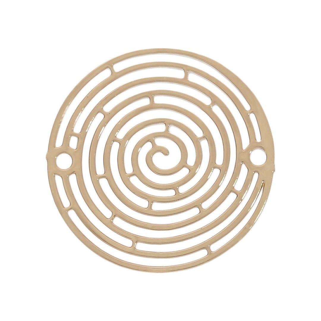 Verbindungselement “Spirale” 18 mm - Farbe gold - PerlineBeads