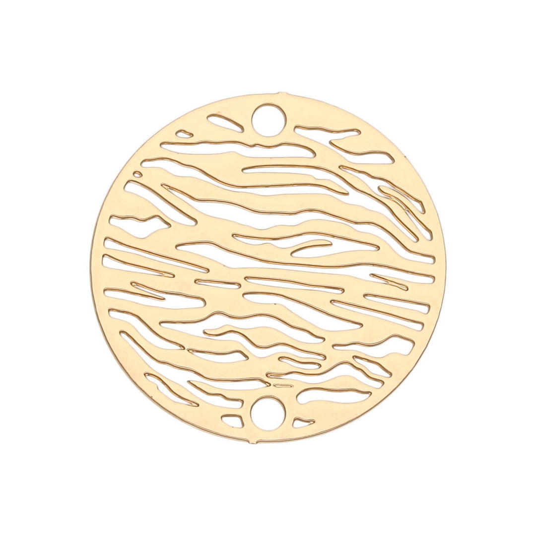 Verbindungselement “Stripe” 20 mm - Farbe gold - PerlineBeads