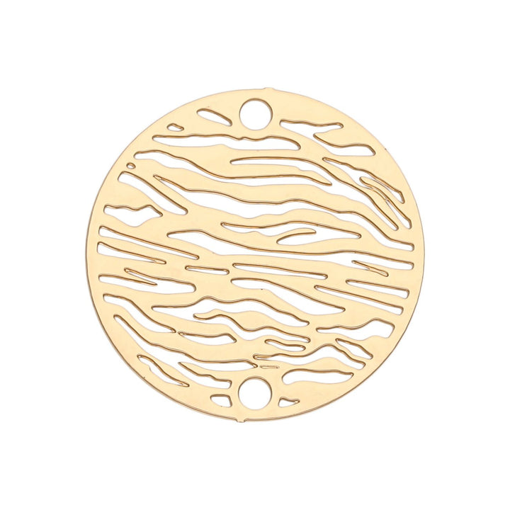 Verbindungselement “Stripe” 20 mm - Farbe gold - PerlineBeads