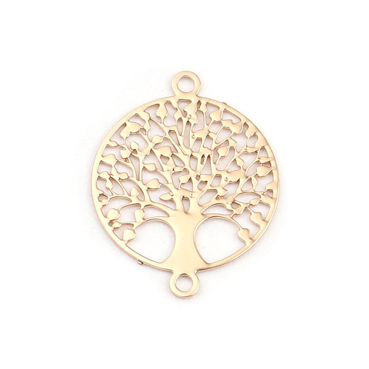 Verbindungselement “Tree of Life” 12 mm - Farbe gold - PerlineBeads