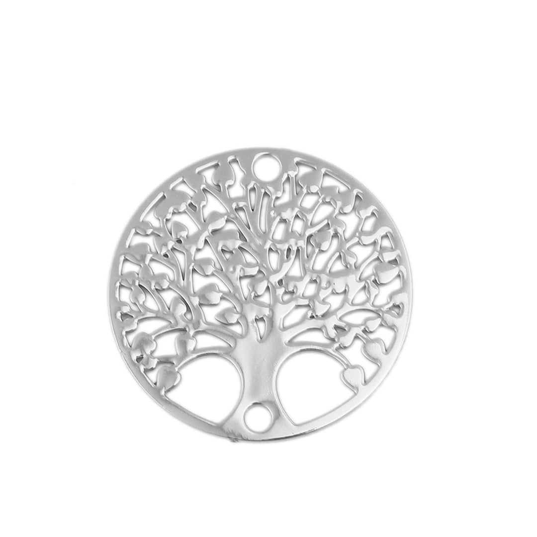 Verbindungselement “Tree of Life” 20 mm - Silberfarbe - PerlineBeads