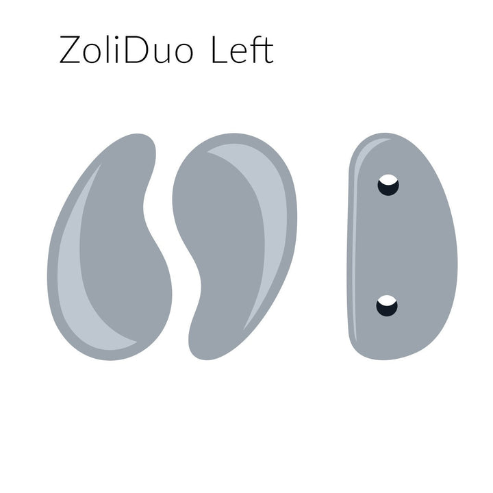 ZoliDuo® 5x8 mm linke Version - Jet - PerlineBeads